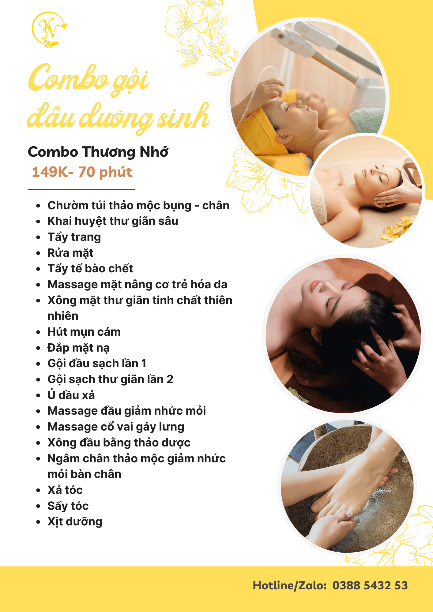 Combo goi dau 3 min